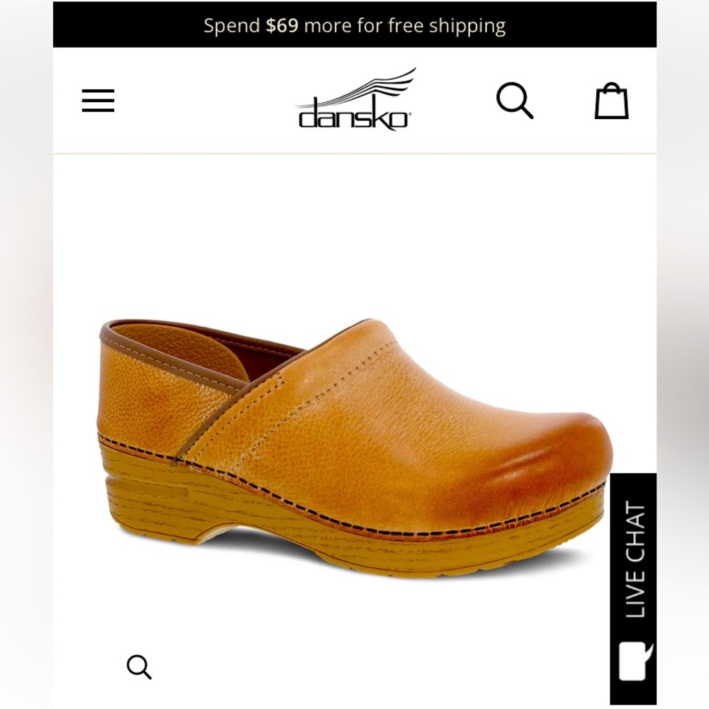 Dansko Honey Distressed size 38 Dansko Clog. EUC.